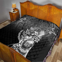 Mexico Aztec Warrior Quilt Huitzilopochtli With Aztec Calendar