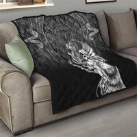 Mexico Aztec Warrior Quilt Huitzilopochtli With Aztec Calendar