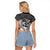 Mexico Aztec Warrior Raglan Cropped T Shirt Huitzilopochtli With Aztec Calendar