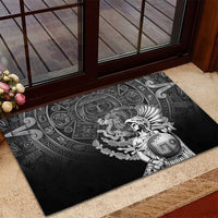 Mexico Aztec Warrior Rubber Doormat Huitzilopochtli With Aztec Calendar