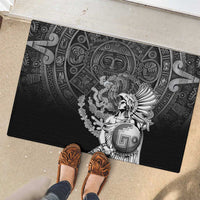 Mexico Aztec Warrior Rubber Doormat Huitzilopochtli With Aztec Calendar