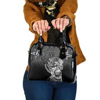 Mexico Aztec Warrior Shoulder Handbag Huitzilopochtli With Aztec Calendar