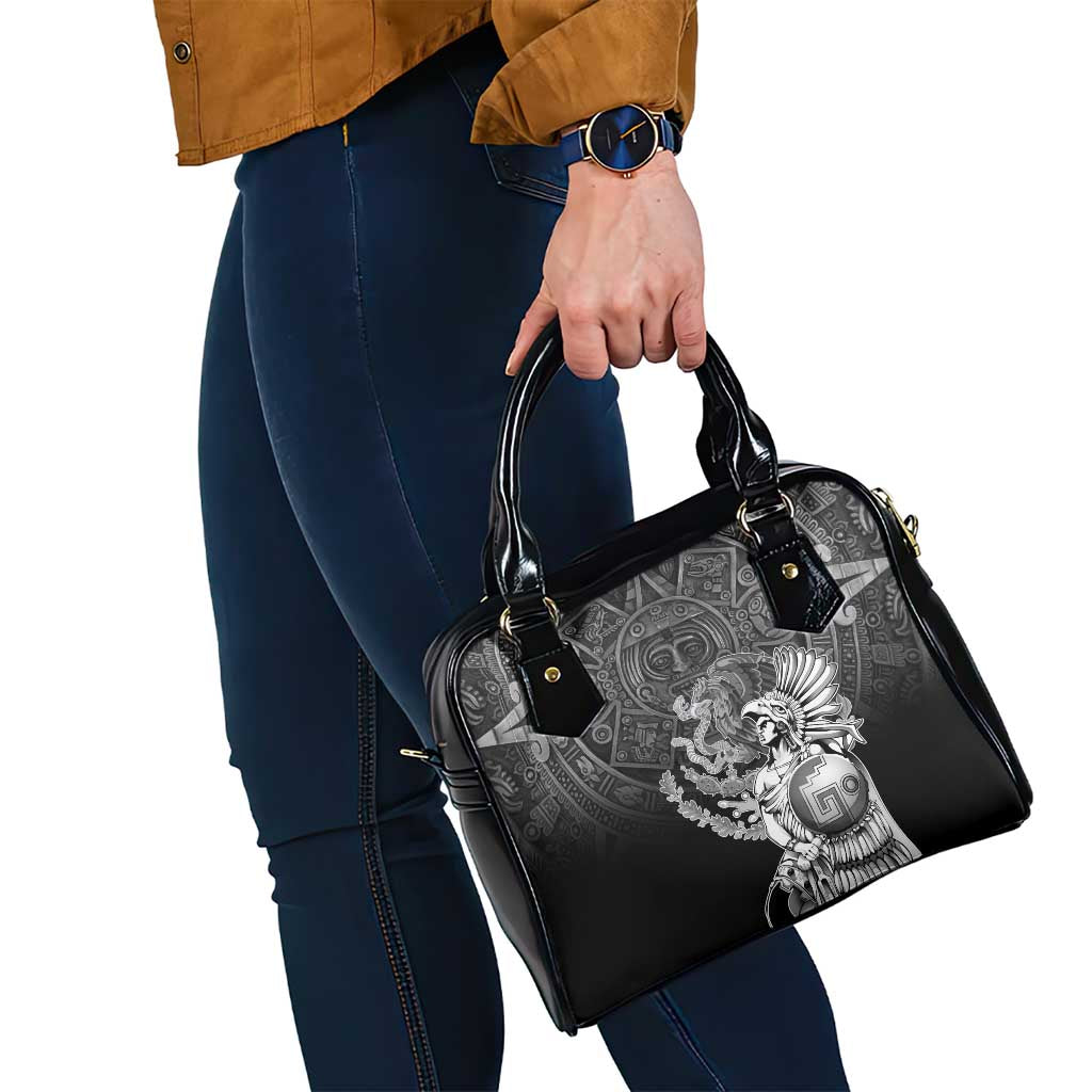 Mexico Aztec Warrior Shoulder Handbag Huitzilopochtli With Aztec Calendar