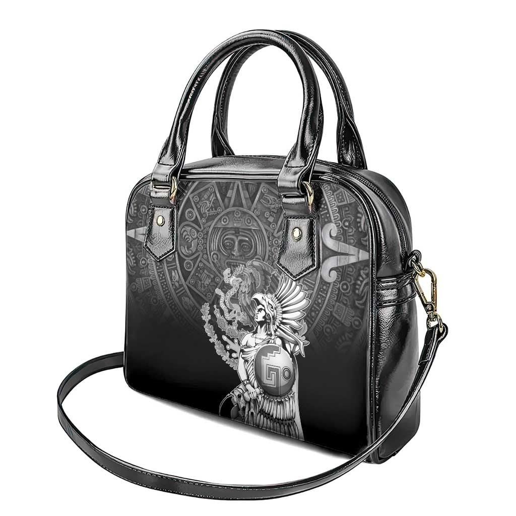 Mexico Aztec Warrior Shoulder Handbag Huitzilopochtli With Aztec Calendar