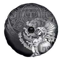 Mexico Aztec Warrior Spare Tire Cover Huitzilopochtli With Aztec Calendar