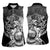 Mexico Aztec Warrior Women Sleeveless Polo Shirt Huitzilopochtli With Aztec Calendar