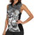 Mexico Aztec Warrior Women Sleeveless Polo Shirt Huitzilopochtli With Aztec Calendar