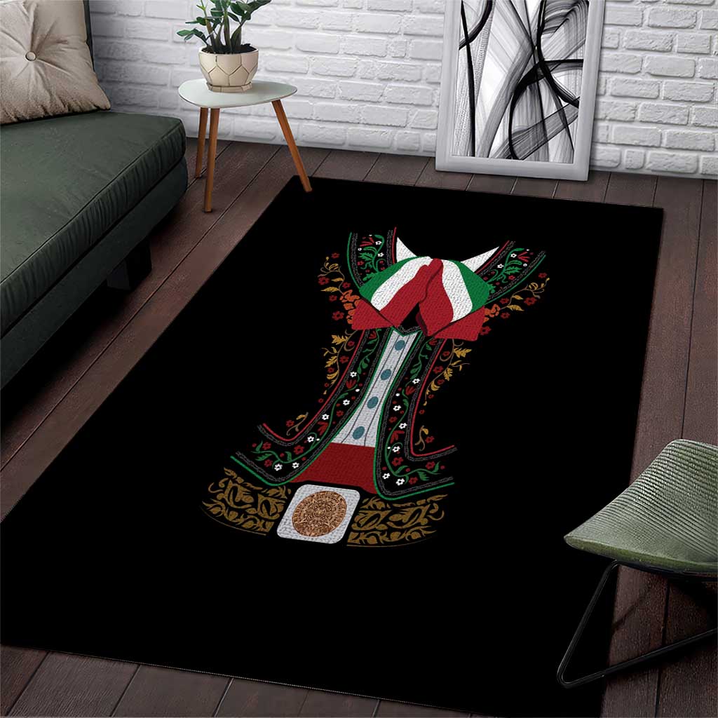 Mexico Cinco de Mayo Area Rug Charro Suit Style