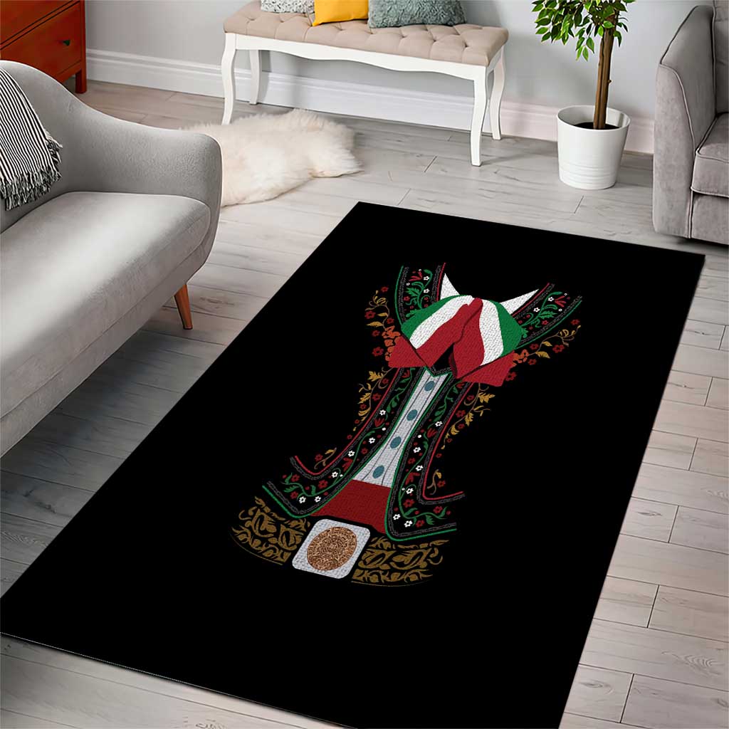 Mexico Cinco de Mayo Area Rug Charro Suit Style