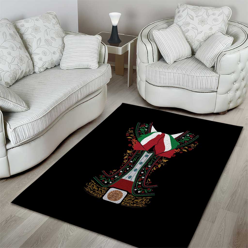 Mexico Cinco de Mayo Area Rug Charro Suit Style