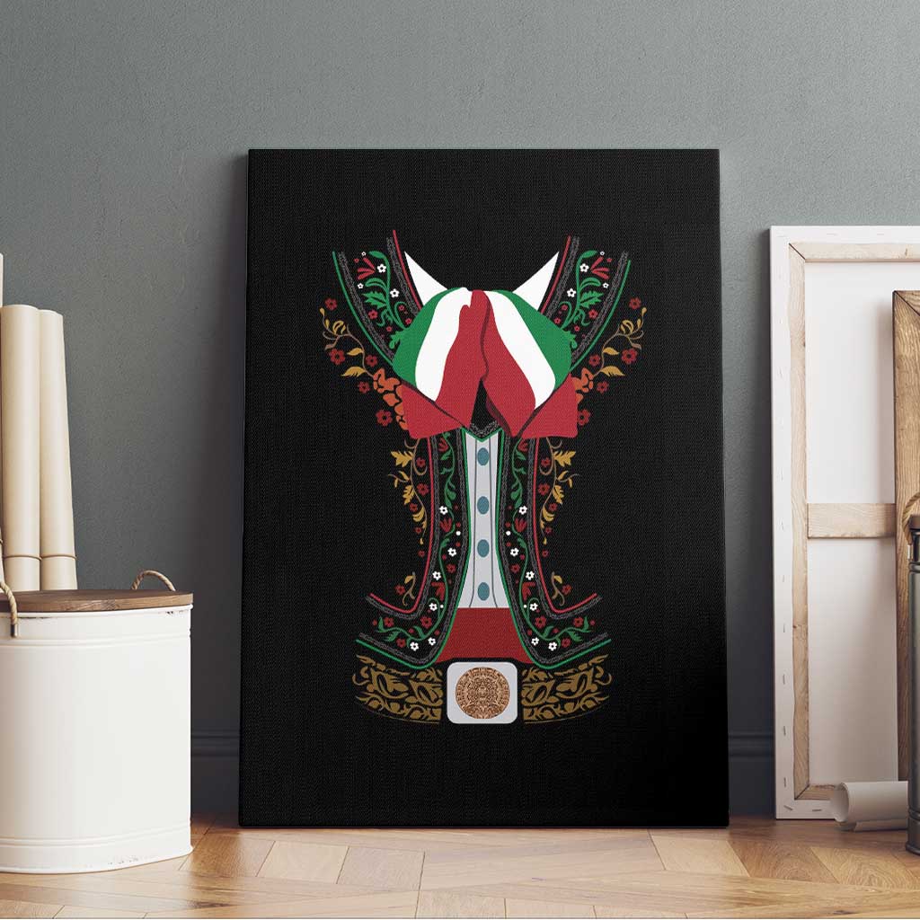Mexico Cinco de Mayo Canvas Wall Art Charro Suit Style
