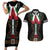 Mexico Cinco de Mayo Couples Matching Short Sleeve Bodycon Dress and Hawaiian Shirt Charro Suit Style