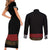 Mexico Cinco de Mayo Couples Matching Short Sleeve Bodycon Dress and Long Sleeve Button Shirt Charro Suit Style