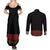 Mexico Cinco de Mayo Couples Matching Summer Maxi Dress and Long Sleeve Button Shirt Charro Suit Style