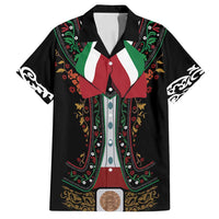 Mexico Cinco de Mayo Family Matching Long Sleeve Bodycon Dress and Hawaiian Shirt Charro Suit Style