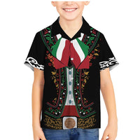 Mexico Cinco de Mayo Family Matching Mermaid Dress and Hawaiian Shirt Charro Suit Style