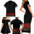 Mexico Cinco de Mayo Family Matching Short Sleeve Bodycon Dress and Hawaiian Shirt Charro Suit Style