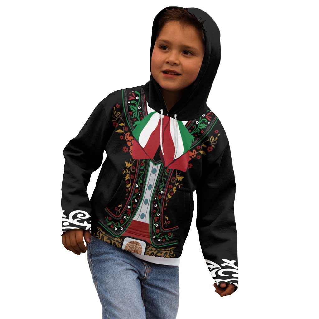 Mexico Cinco de Mayo Kid Hoodie Charro Suit Style