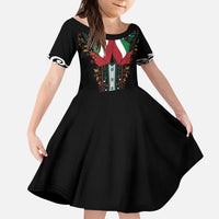 Mexico Cinco de Mayo Kid Short Sleeve Dress Charro Suit Style