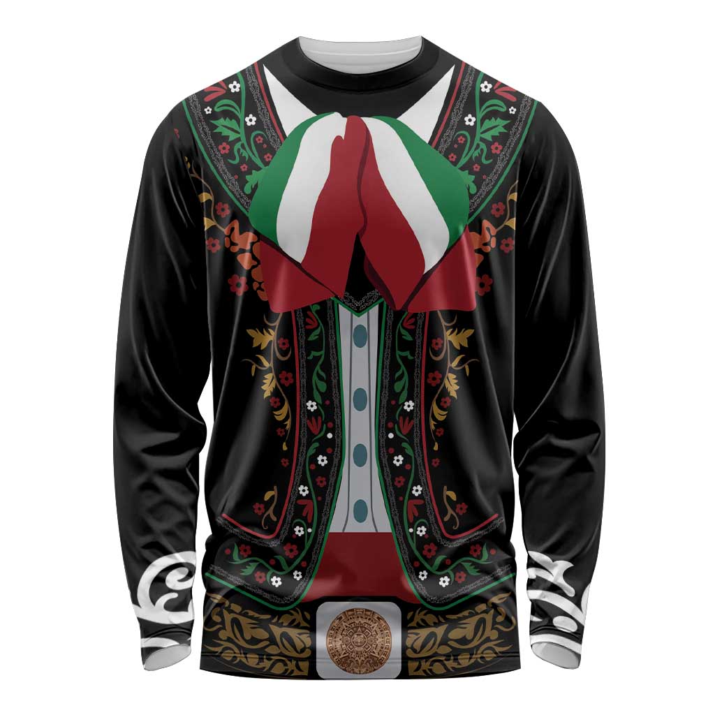 Mexico Cinco de Mayo Long Sleeve Shirt Charro Suit Style