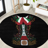 Mexico Cinco de Mayo Round Carpet Charro Suit Style