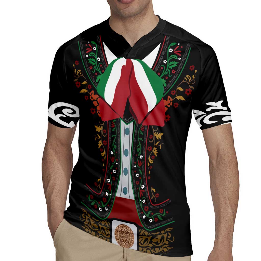 Mexico Cinco de Mayo Rugby Jersey Charro Suit Style