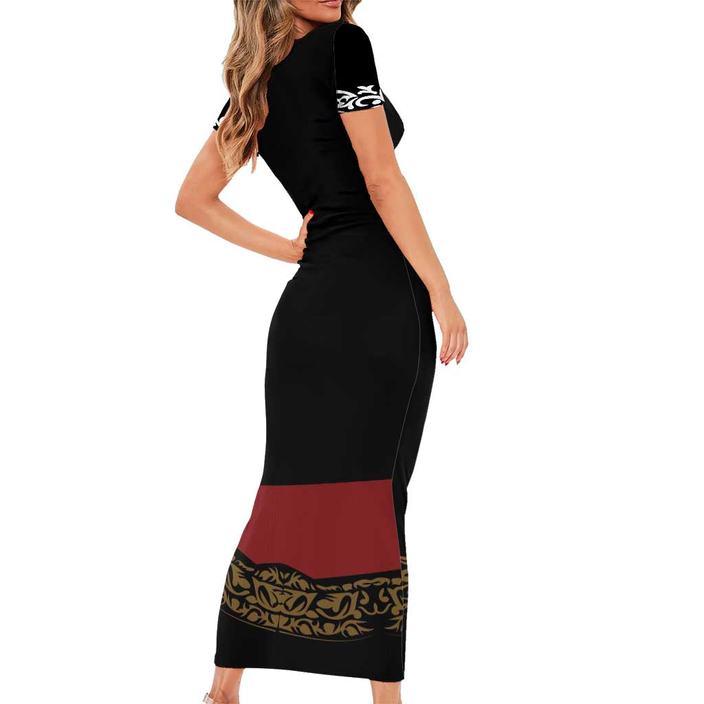 Mexico Cinco de Mayo Short Sleeve Bodycon Dress Charro Suit Style