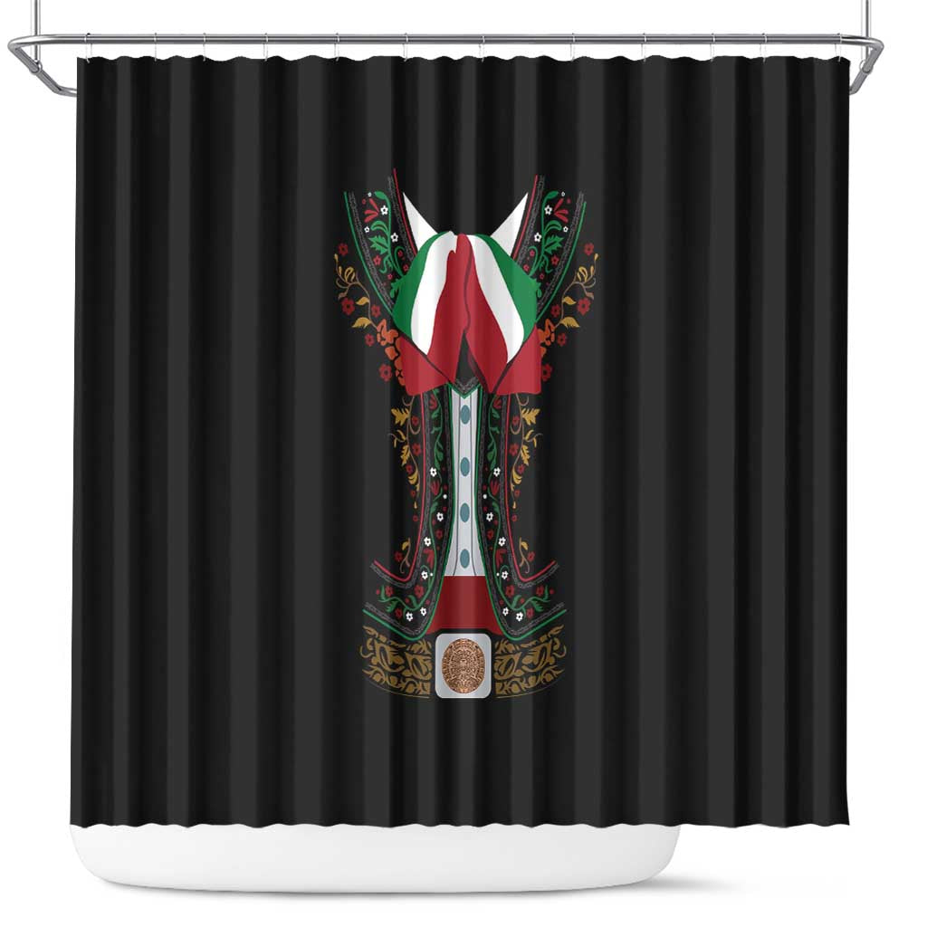 Mexico Cinco de Mayo Shower Curtain Charro Suit Style