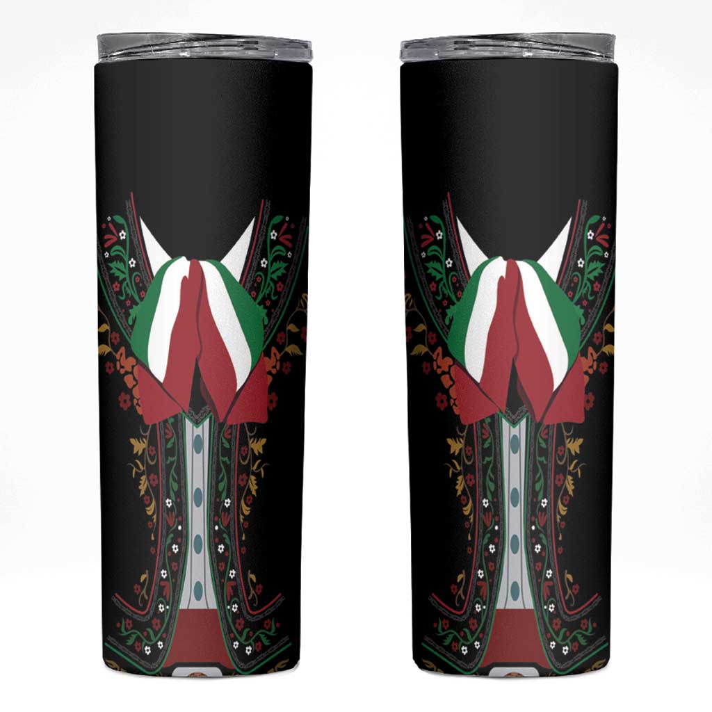 Mexico Cinco de Mayo Skinny Tumbler Charro Suit Style