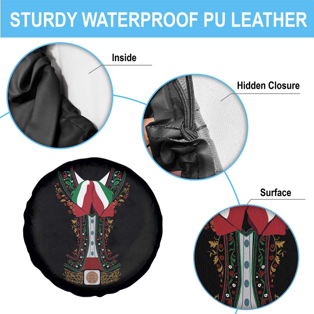 Mexico Cinco de Mayo Spare Tire Cover Charro Suit Style