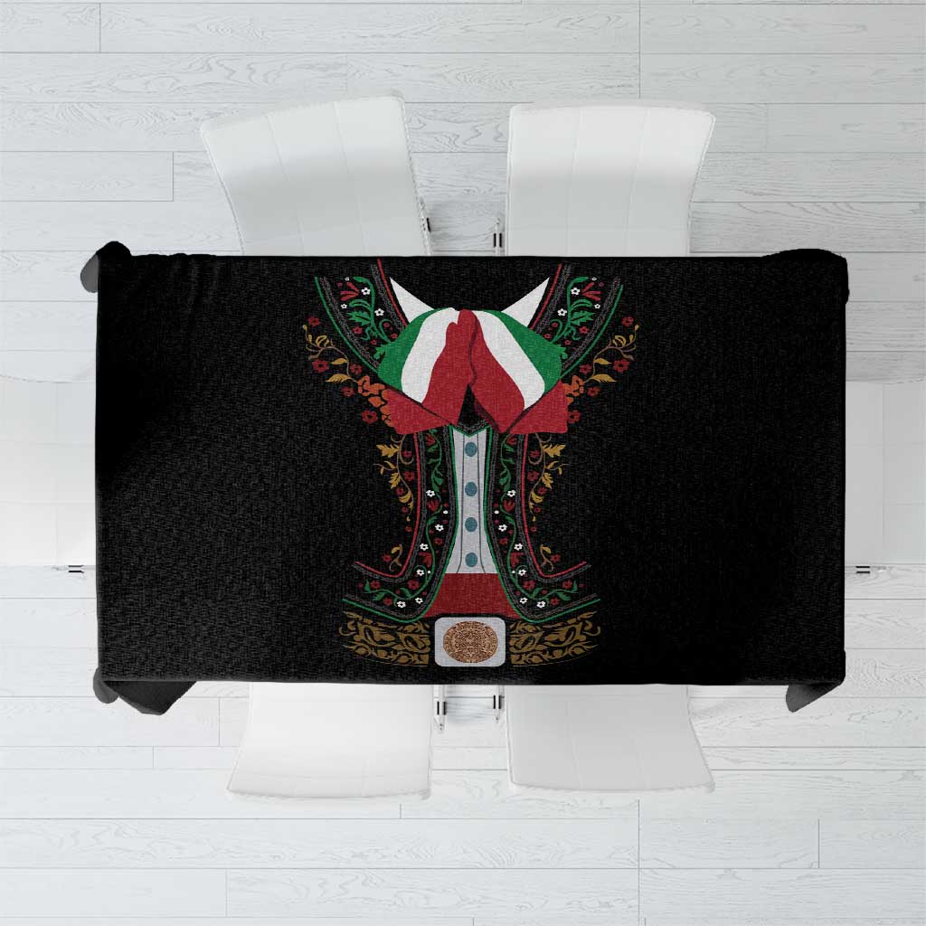 Mexico Cinco de Mayo Tablecloth Charro Suit Style