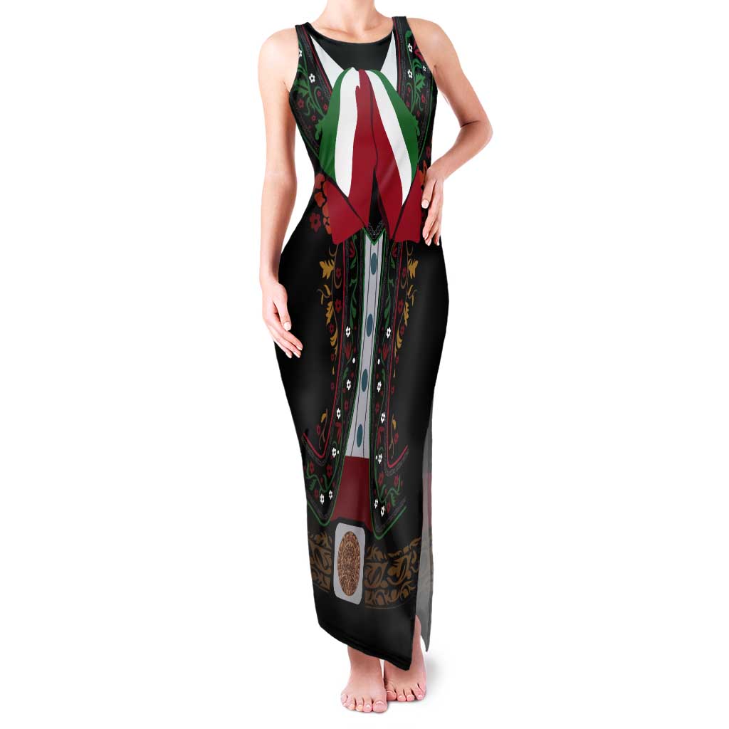 Mexico Cinco de Mayo Tank Maxi Dress Charro Suit Style