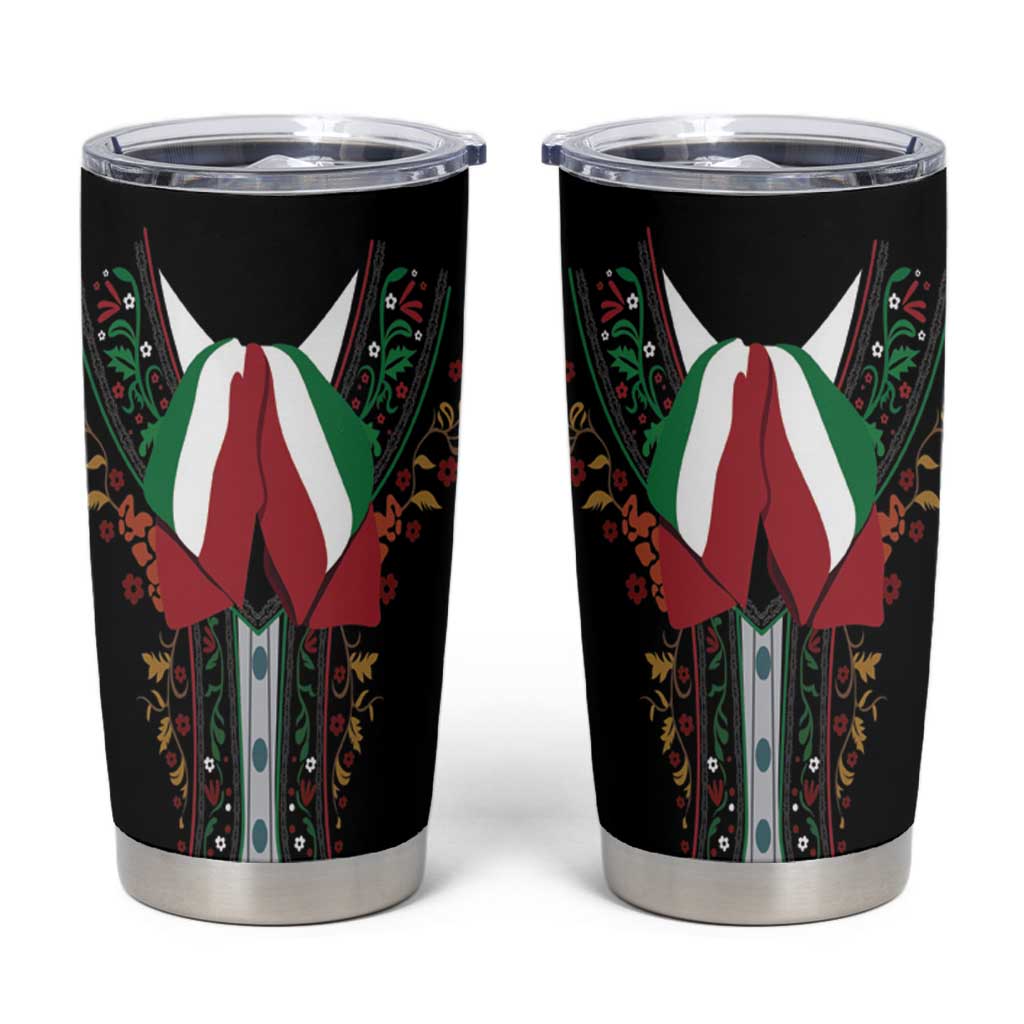 Mexico Cinco de Mayo Tumbler Cup Charro Suit Style