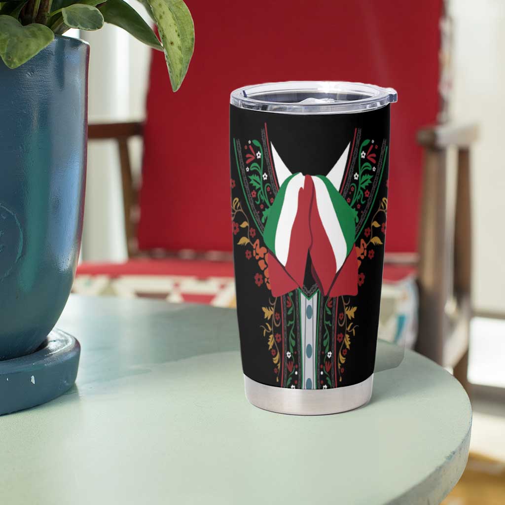 Mexico Cinco de Mayo Tumbler Cup Charro Suit Style