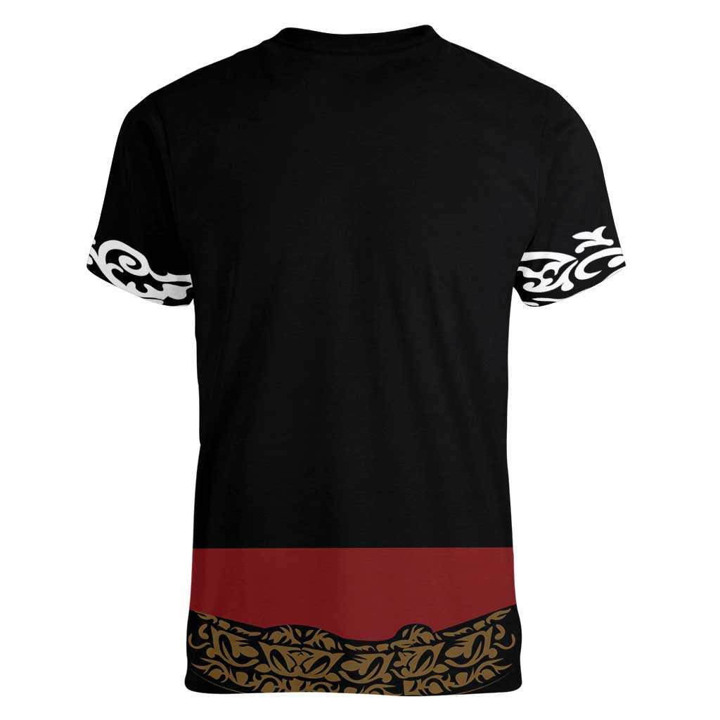 Mexico Cinco de Mayo Women V-Neck T-Shirt Charro Suit Style