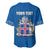 Personalized Iceland Coat of Arms Baseball Jersey Runic Alphabet Viking Runes Pattern