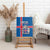 Personalized Iceland Coat of Arms Canvas Wall Art Runic Alphabet Viking Runes Pattern