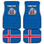 Personalized Iceland Coat of Arms Car Mats Runic Alphabet Viking Runes Pattern
