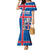 Personalized Iceland Coat of Arms Family Matching Mermaid Dress and Hawaiian Shirt Runic Alphabet Viking Runes Pattern