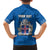 Personalized Iceland Coat of Arms Family Matching Off The Shoulder Long Sleeve Dress and Hawaiian Shirt Runic Alphabet Viking Runes Pattern