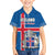 Personalized Iceland Coat of Arms Hawaiian Shirt Runic Alphabet Viking Runes Pattern