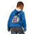 Personalized Iceland Coat of Arms Kid Hoodie Runic Alphabet Viking Runes Pattern