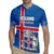 Personalized Iceland Coat of Arms Rugby Jersey Runic Alphabet Viking Runes Pattern