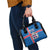 Personalized Iceland Coat of Arms Shoulder Handbag Runic Alphabet Viking Runes Pattern