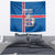 Personalized Iceland Coat of Arms Tapestry Runic Alphabet Viking Runes Pattern