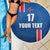 Custom Iceland Football Beach Blanket Blue with Flag Style
