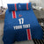 Custom Iceland Football Bedding Set Blue with Flag Style