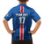 Custom Iceland Football Family Matching Tank Maxi Dress and Hawaiian Shirt Blue with Flag Style