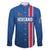 Custom Iceland Football Family Matching Tank Maxi Dress and Hawaiian Shirt Blue with Flag Style