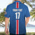 Custom Iceland Football Hawaiian Shirt Blue with Flag Style